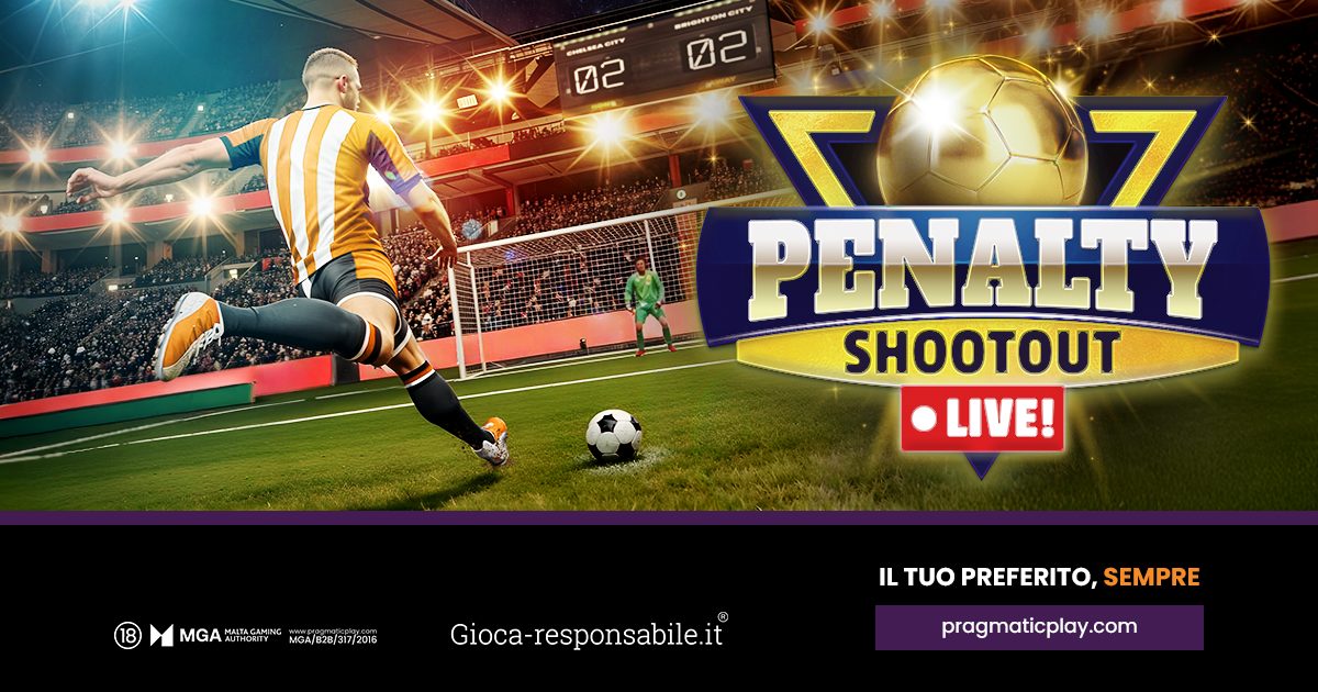 PRAGMATIC PLAY ESPANDE IL SUO PORTFOLIO DI SPORT VIRTUALI CON PENALTY SHOOTOUT LIVE!
